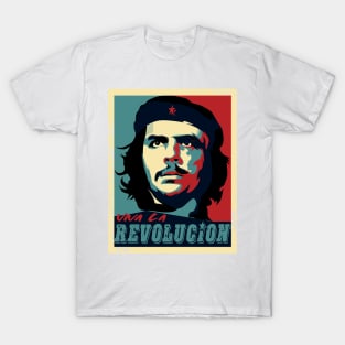 Che, Che Guevara Viva la Revolucion Obama political icon rebel design T-Shirt